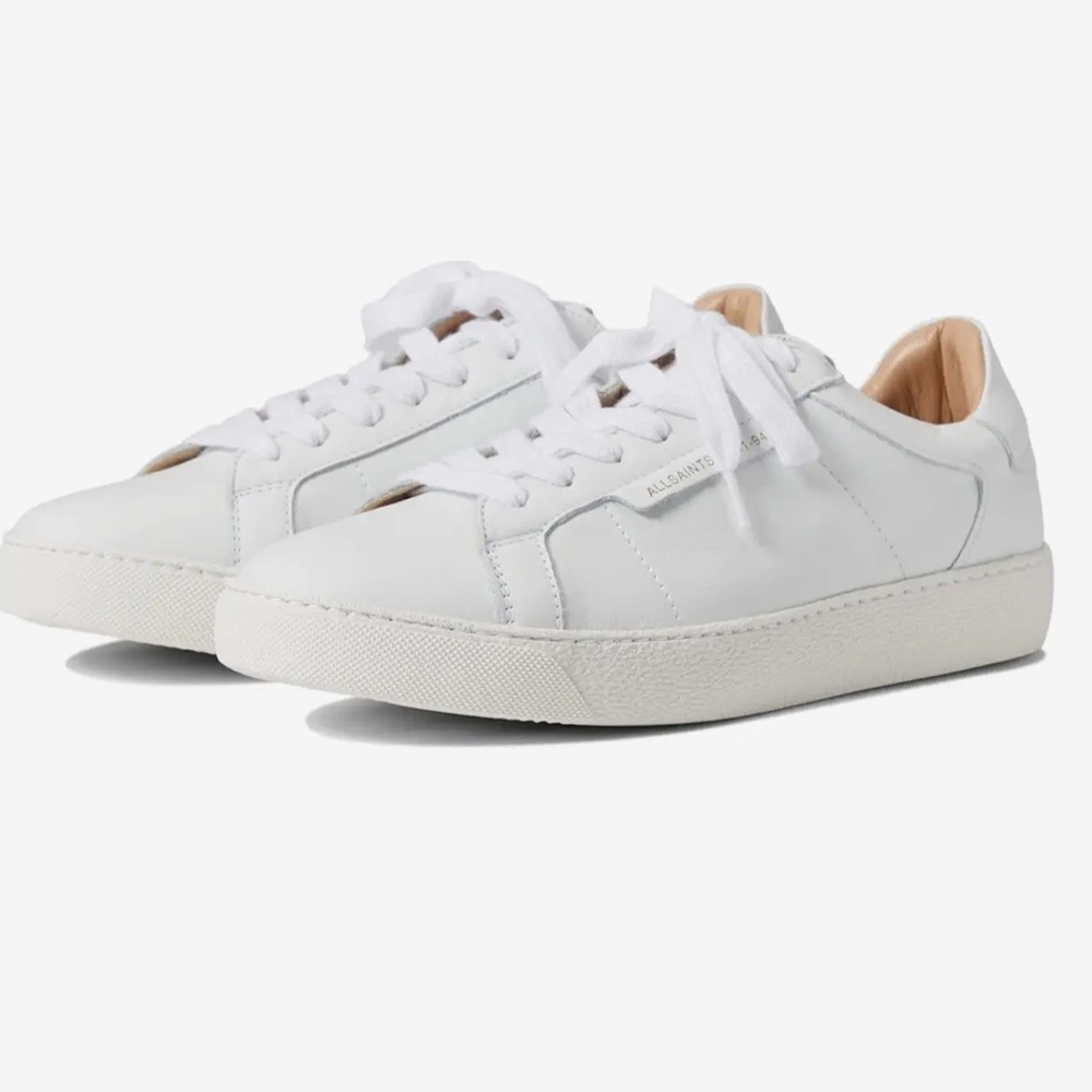 All Saints White leather sneaker